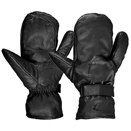 Horze Three Finger Mittens - Leather Gloves Horze 