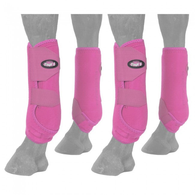 Pink Large Tough 1 Extreme Vented Sport Boots Set Competition/Exercise Boots