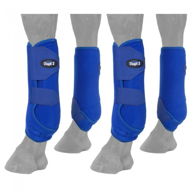 Blue Royal Large Tough 1 Extreme Vented Sport Boots Set Competition/Exercise Boots