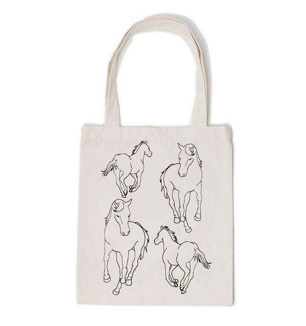 Horseware Ireland Recycled Cotton Tote Bag with Horse and Pony Prints Purses and Bags Horseware Ireland 