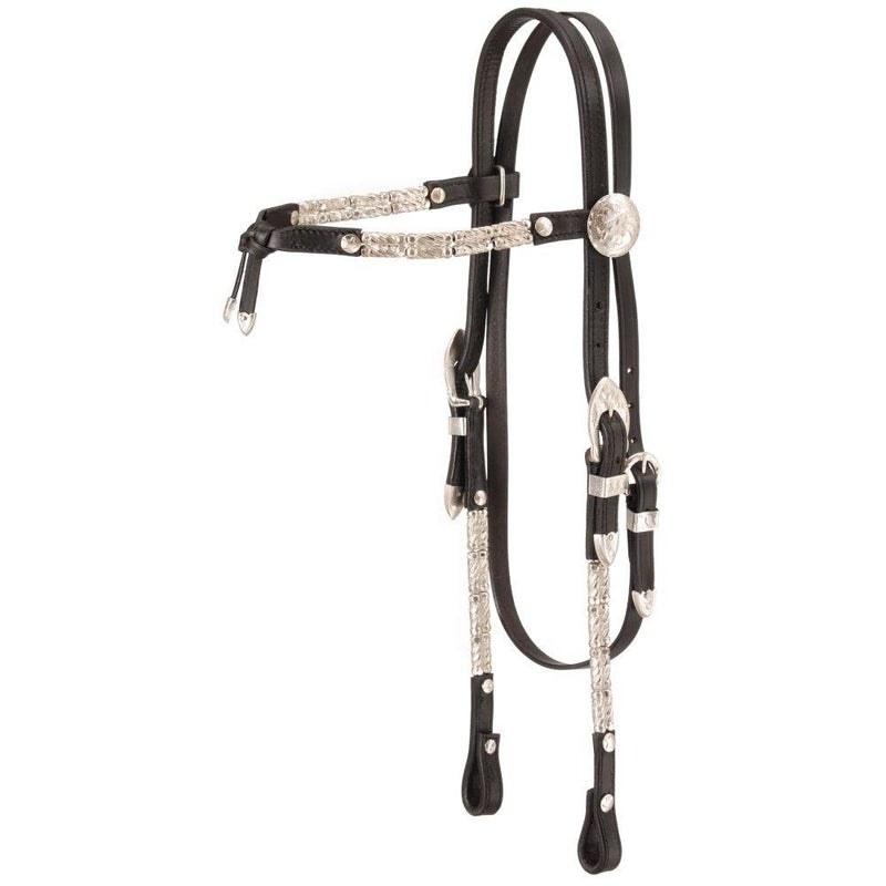 Royal King Ferruled Futurity Brow Show Headstall English Bridle Accessories One Stop Equine Shop Black 
