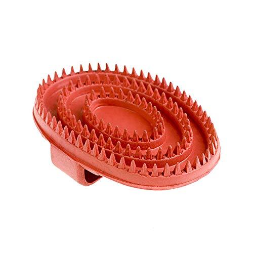 Horze Small Rubber Curry Comb Brushes Horze Red 