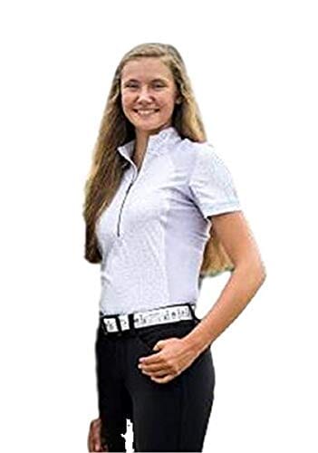 FITS Ladies Half Zip Short Sleeved Riding Shirt Short Sleeve English Show Shirts FITS 