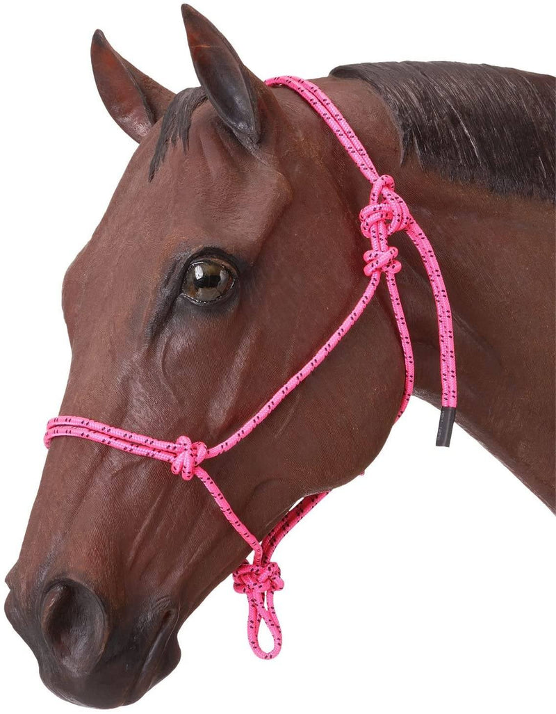 Tough 1 Poly Rope Tied Halter Rope Halters JT International Pink 
