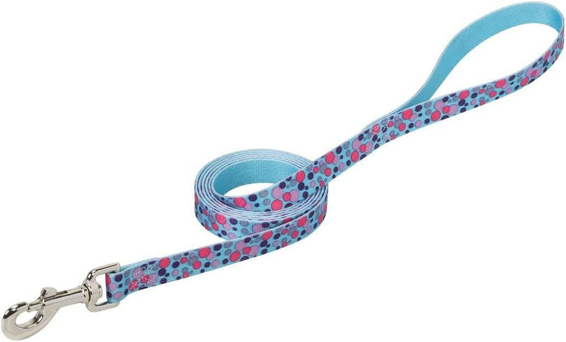 Weaver Leather Bubble Patterned Leash Dog Collars and Leashes Turquoise 3/4" x 4'