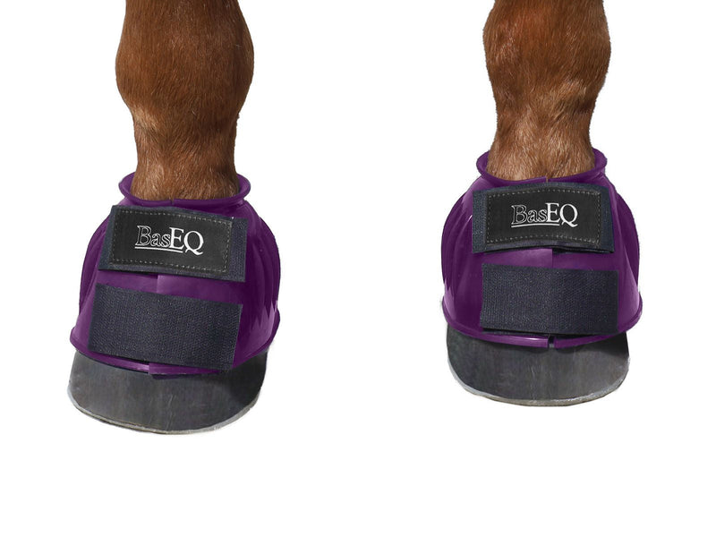 Purple BasEQ PVC Bell Boots One Stop Equine Shop Pony