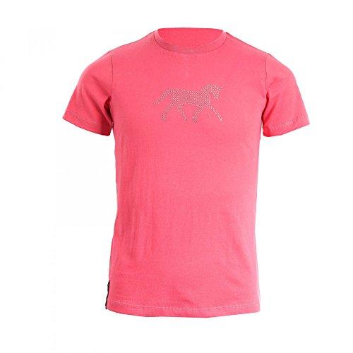 Horze Junior Jalie T-Shirt Short Sleeve Shirt Horze Parfait Pink Junior S 