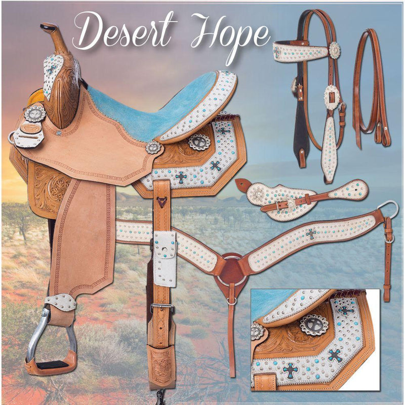 Silver Royal Desert Hope Saddle Package 13in Saddles JT International 