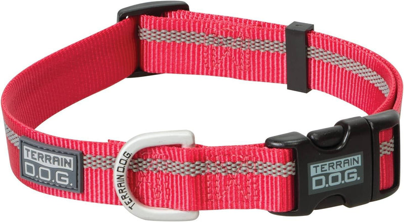 Salmon Terrain D.O.G. Patterned Snap-n-Go Adjustable Collar Dog Collars and Leashes Large