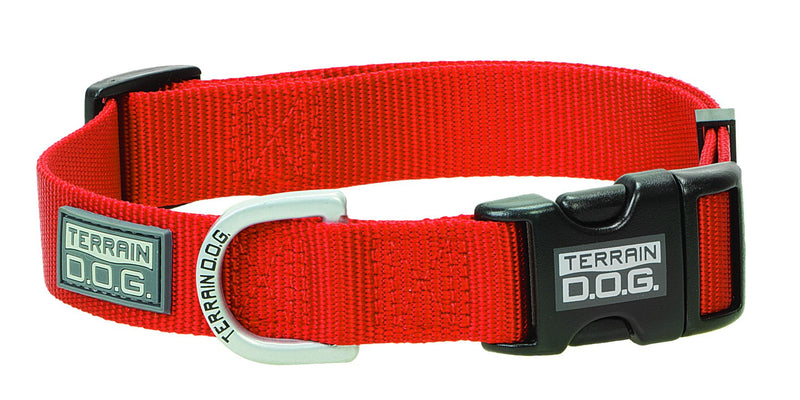 Orange Terrain D.O.G. Nylon Adjustable Snap-N-Go Dog Collar Dog Collars and Leashes