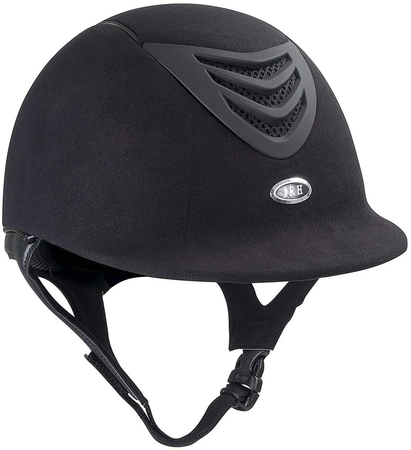 IRH IR4G Suede Helmet - Matte Vent Riding Helmets Horze Black Small 
