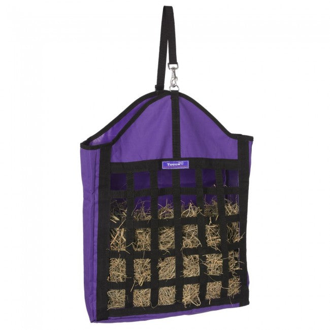 Purple Tough 1 Nylon Hay Tote with Web Front Stable Supplies