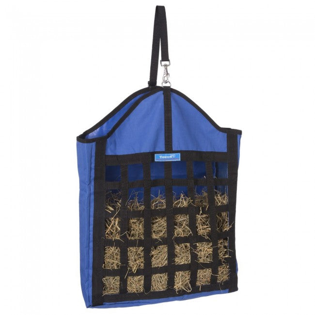 Royal Blue Tough 1 Nylon Hay Tote with Web Front Stable Supplies