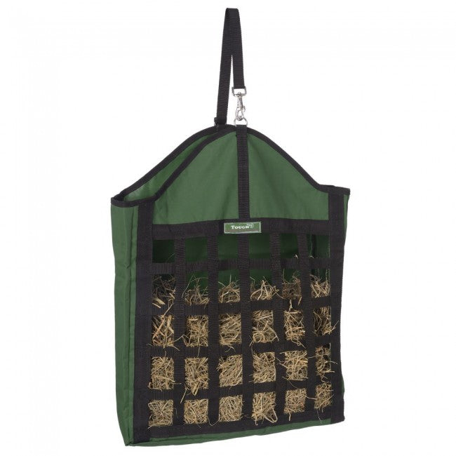 Hunter/Green Tough 1 Nylon Hay Tote with Web Front Stable Supplies