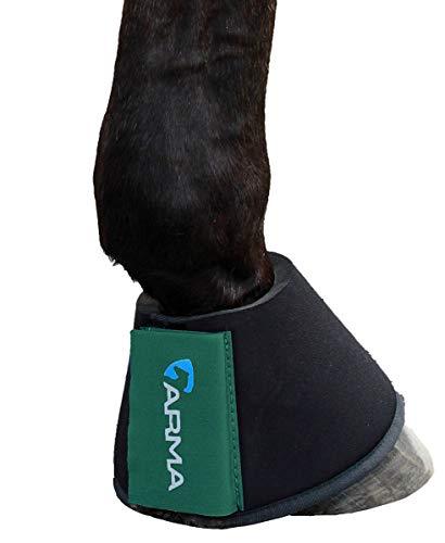 Shires Arma Neoprene Over Reach Boots Bell Boots Shires Equestrian Green Cob 