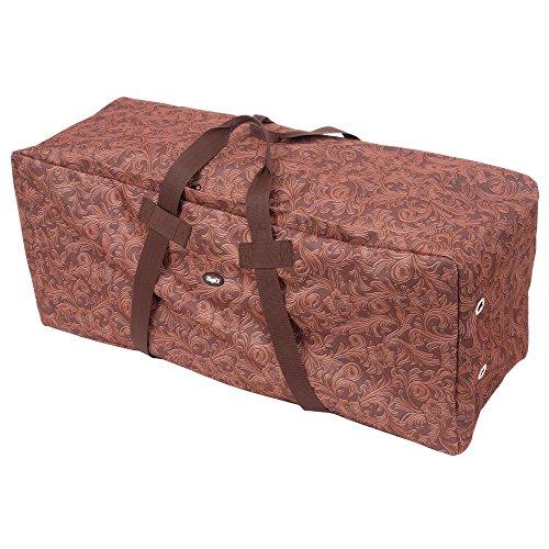 Tough 1 Heavy Denier Hay Bale Protector/Carrier Fun Prints Tooled Leather Brown Hay Bags JT International 