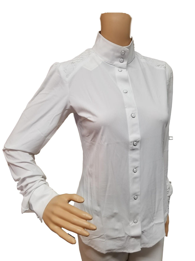 RJ Classics Ladies Grace Show Shirt White Long Sleeve English Show Shirts RJ Classics 