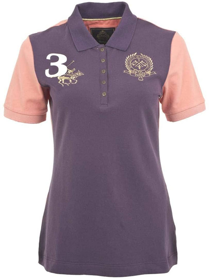 Toggi Shrimpton Ladies Pique Polo Shirt Long Sleeve Shirts Toggi Grape Size 10 
