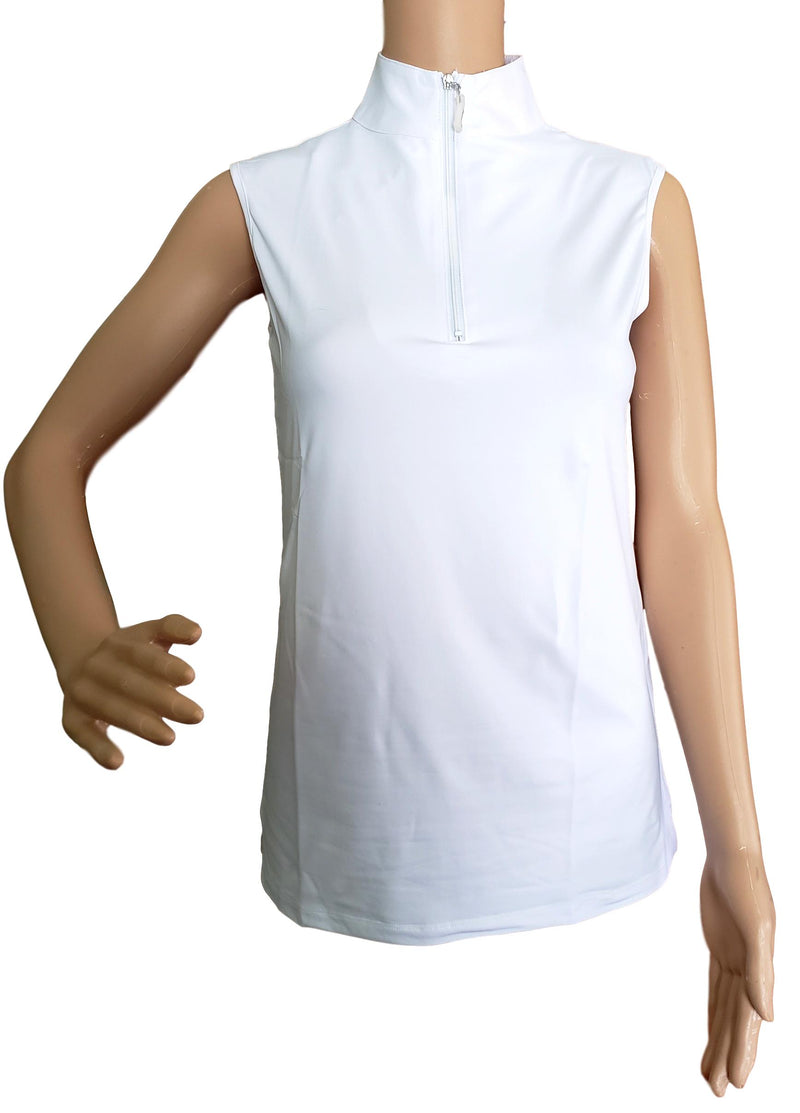 White Tailored Sportsman Women's Icefil Sleeveless Sun Shirt Tanks