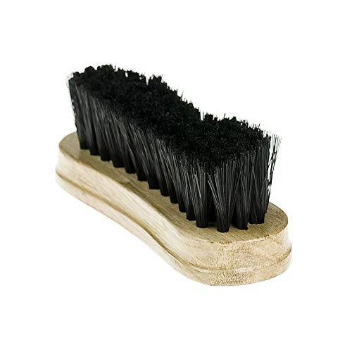 Horze Soft Face Brush - Wooden Back Brushes Horze Black 