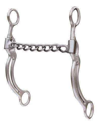 Professional's Choice Long Double Bar Chain Western Horse Bits Professional's Choice Silver 