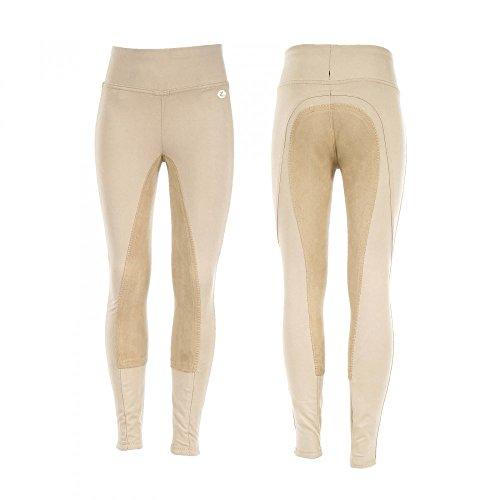 Horze Junior Active Full Seat Summer Tights Breeches Full Seat Tights Horze Light Brown 6 