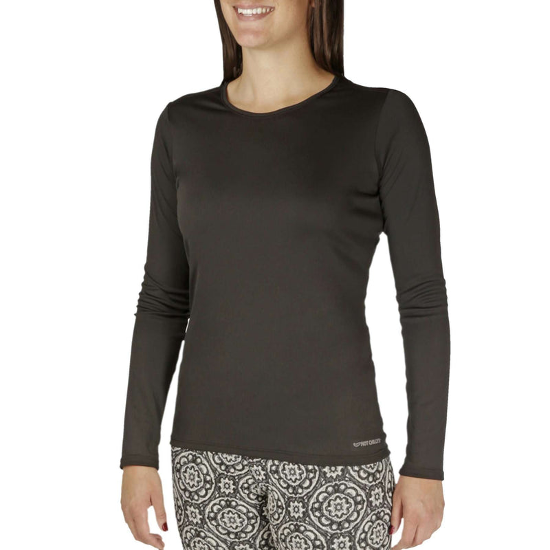 Hot Chillys' Women's PeachSkins Crewneck Base Layers Hot Chillys' XS Black 