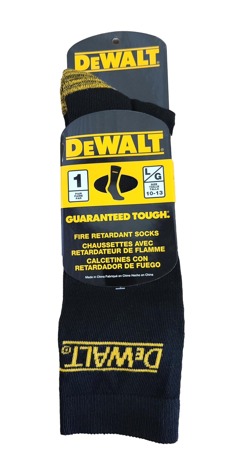 DeWALT Fire Retardant Socks Single Pair Black Size 10-13 Socks DeWALT 