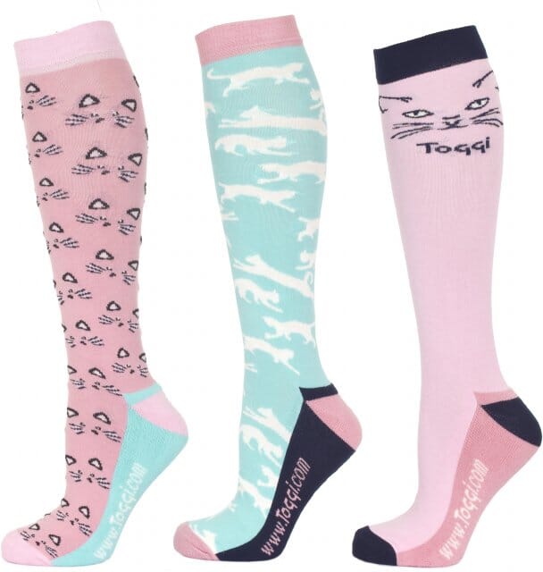 Toggi Inga Ladies Socks Cat Design 3 Pack Socks Toggi 