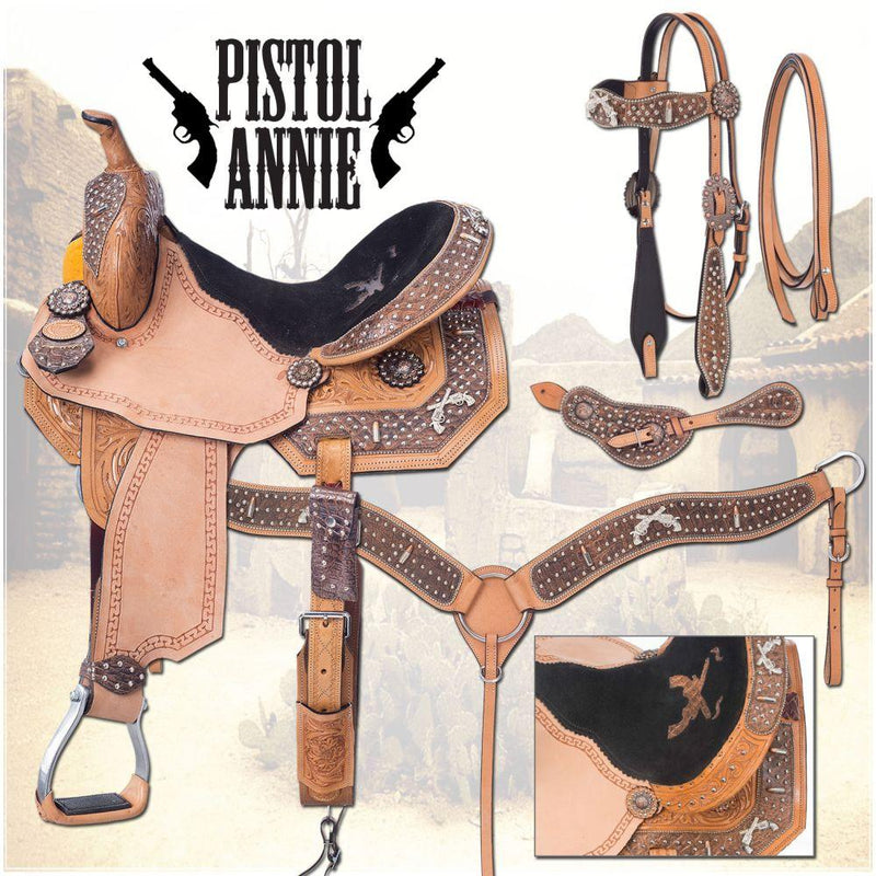 Silver Royal Pistol Annie Saddle Package 14in Saddles JT International 