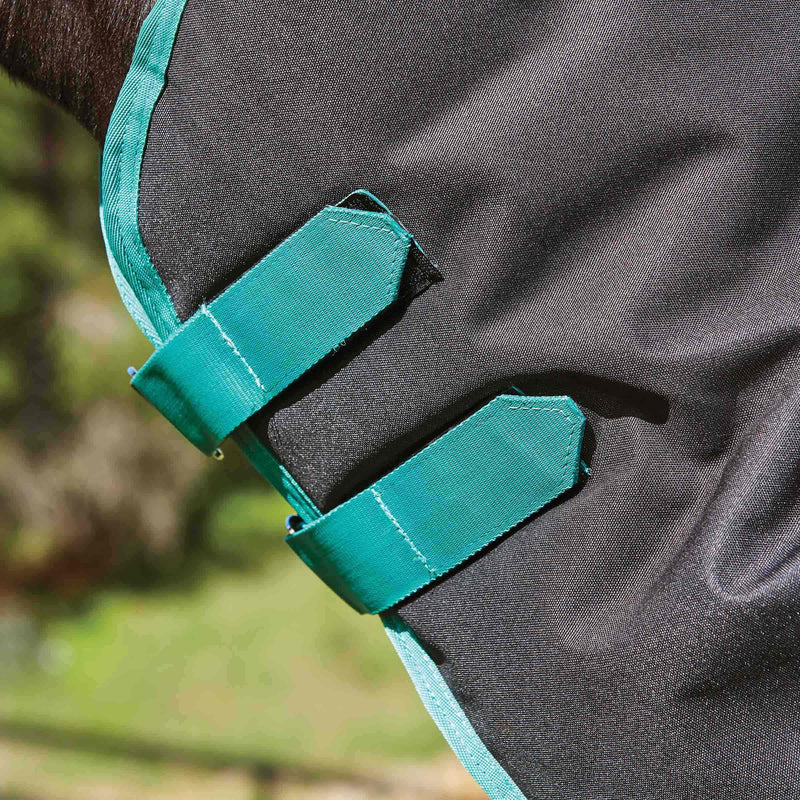 Detach a neck design Black/Bottle Green Weatherbeeta Green-Tec 900D Detach-A-Neck Medium Turnout Blankets