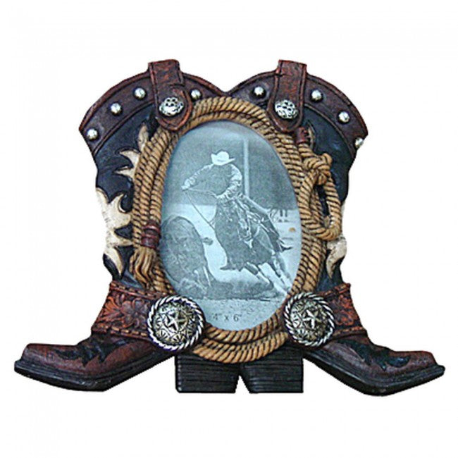 Gift Corral Cowboy Boots Frame Decor JT International