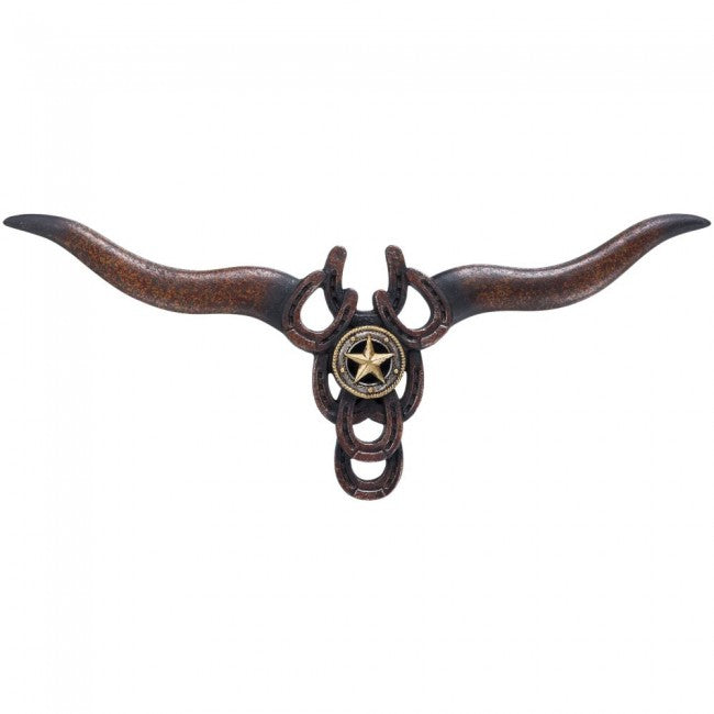 Tough 1 Plaque Longhorn with Star Headstalls