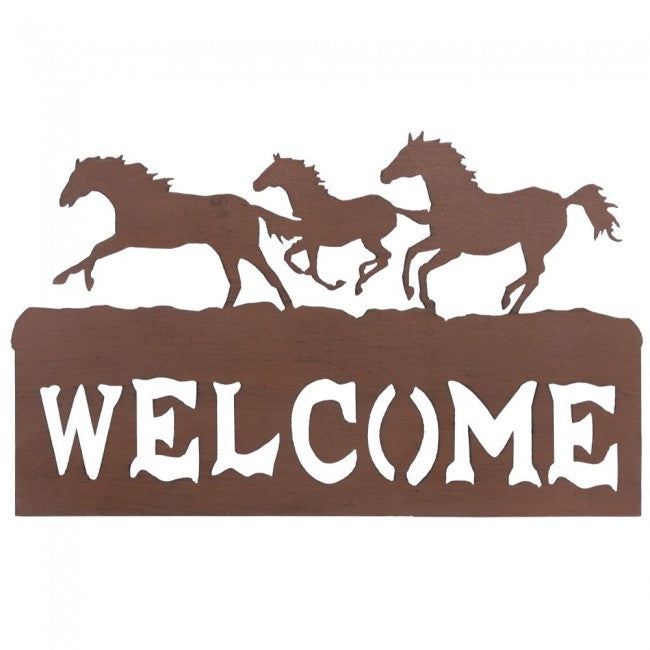 Gift Corral Horses Welcome Plaque Gifts JT International 