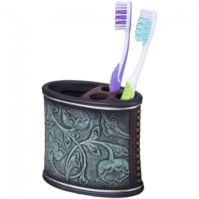 Tough 1 Turquoise Floral Tooth Brush Holder Gifts