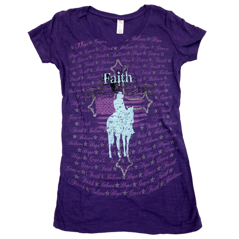 Genuine Ranch Women's Faith Tee-Shirts Medium