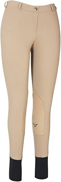 Taupe TuffRider Ribb Lowrise Women's Knee Patch Breeches