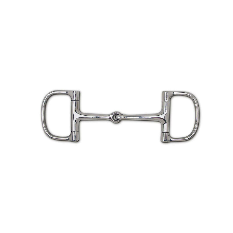 Toklat Stainless Steel Thin Snaffle Dee Bit with 3" Rings English Horse Bits Toklat 
