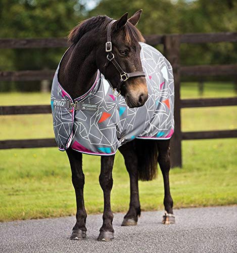 Amigo Jersey Pony Cooler Turnout Blankets Horseware Ireland Origami/Silver 48" 