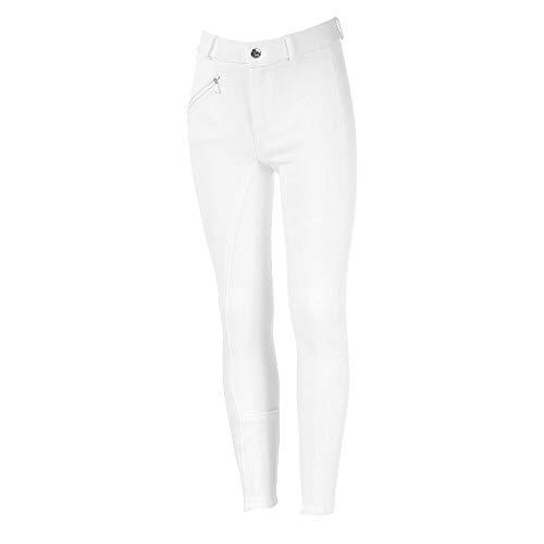 Horze Kid's Active Full Seat Breeches - Silicone Grip Full Seat Breeches Horze White US X-Large (EU 160) 