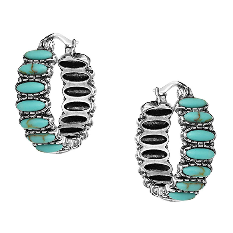 Turquoise Run Earrings Jewelry Montana Silversmith 