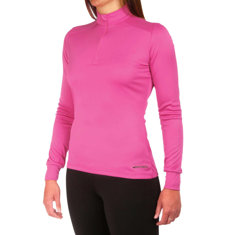 Hot Chillys' Women's Peachskins Solid Zip-T Base Layers Hot Chillys' XS Cosmo 