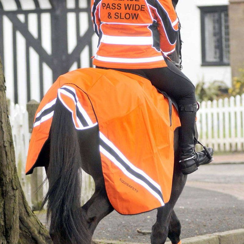 Equisafety Winter Wraparound Rug Blanket Equisafety Pony Orange 
