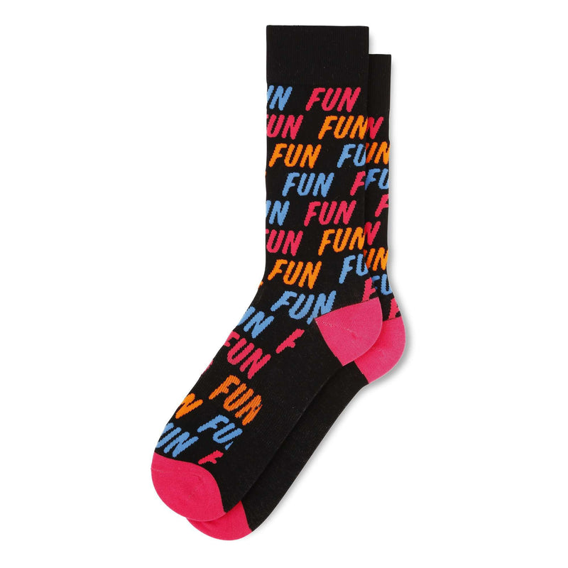 Fun Socks Men's Fun Fun Fun Socks Socks Fun Socks Black/Pink 