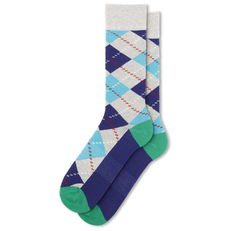 Fun Socks Men's Argyle Socks Socks Fun Socks Grey/Blue 