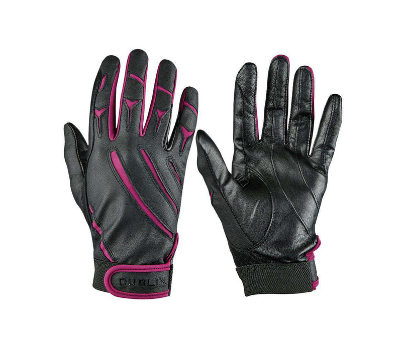 Dublin Adults Elite Schooling Gloves Gloves Dublin XS Black/Berry 
