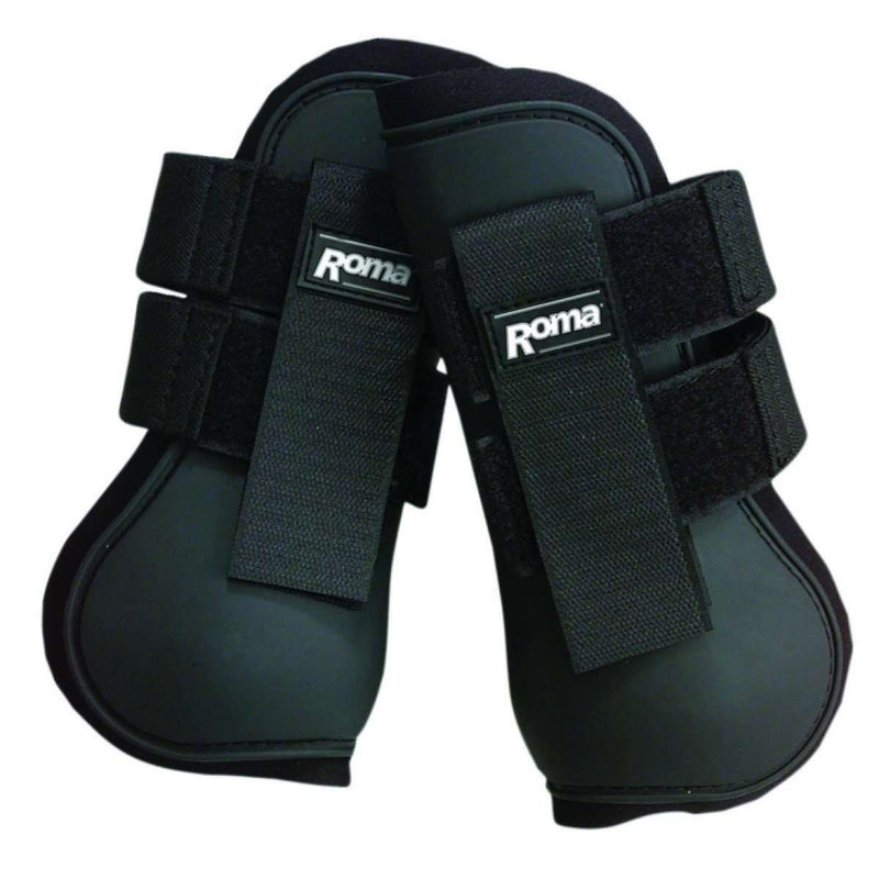 Roma Gel Open Front Jumping Boots Competition/Exercise Boots Roma Full Black 