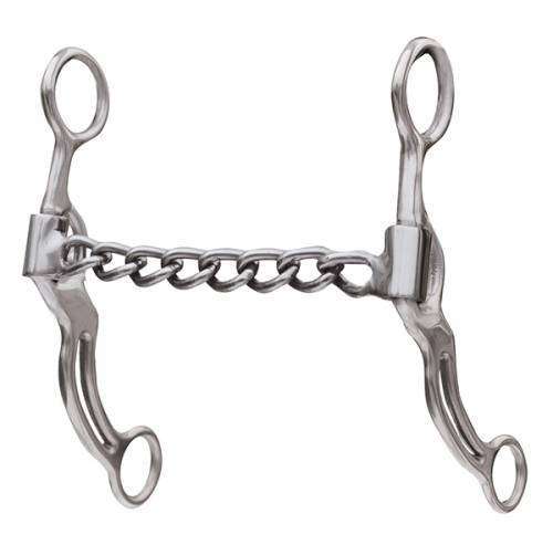 Professional's Choice Short Double Bar Chain Western Horse Bits Professional's Choice Silver 