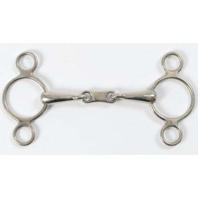 Shires 2 Ring French Link Elevator Gag English Horse Bits Shires 4.5 