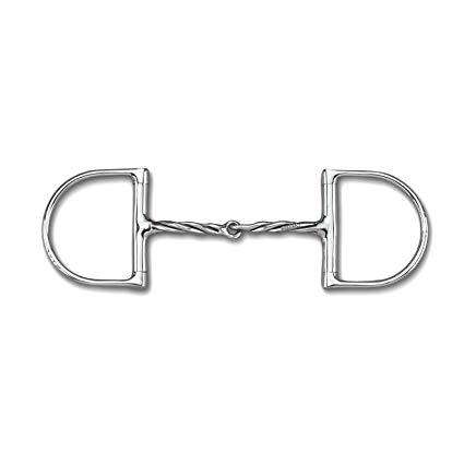 Myler Dee without Hooks with Cyprium Twisted Snaffle English Bits Myler 5" Stainless Steel 